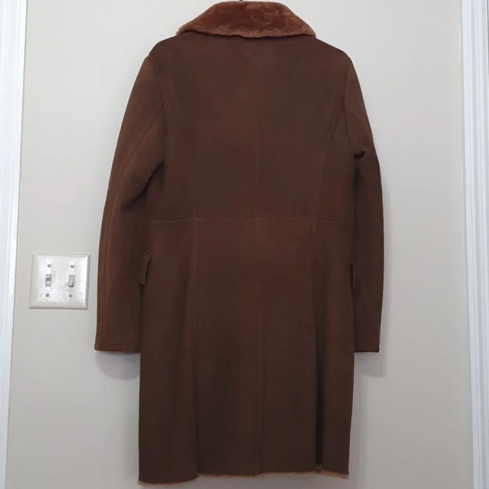 Michael Kors 100% Merino Shearling Trench Coat